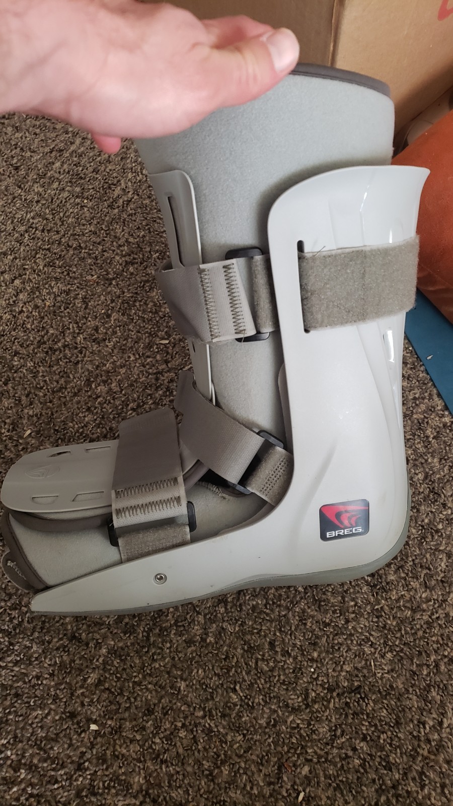 Breg Genesis Mid-Calf Full Shell Walking Boot Orthopedic Walker Boot Size Large