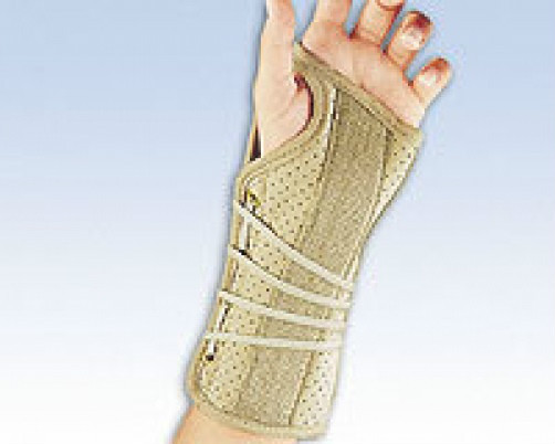 Soft Fit Suede Wrist Brace Splint Support Wrap Pain Injured Golf Sports Guard
