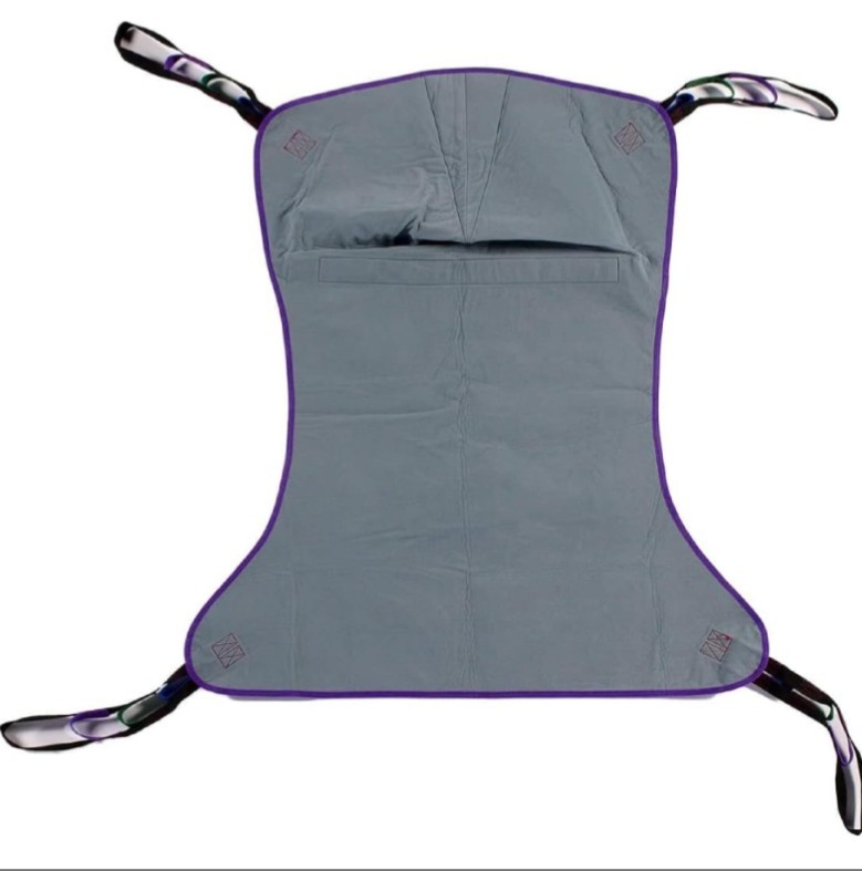 M Patient Aid Full Body Solid Fabric Lift Sling – Soft Padded Polyester Weave
