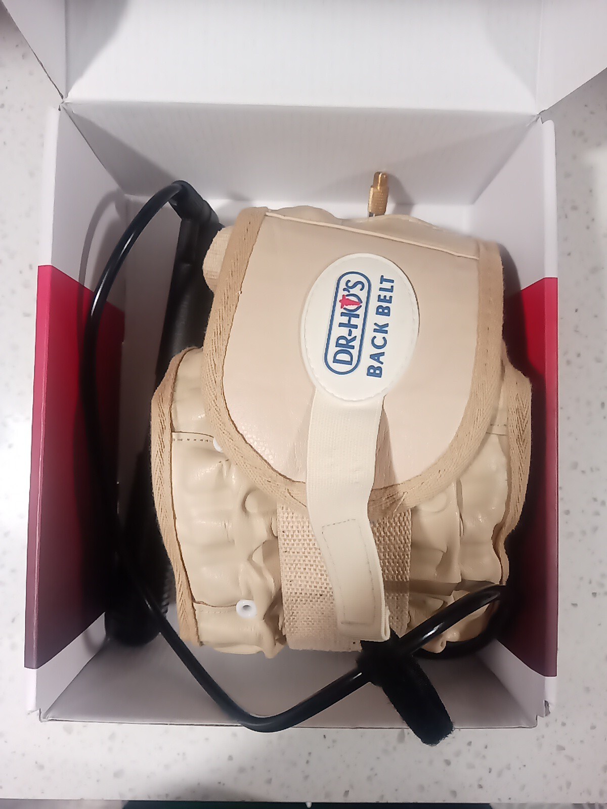 DR-HO’S Beige Adjustable Stretch Compression 2 In 1 Back Pain Relief Belt Size A