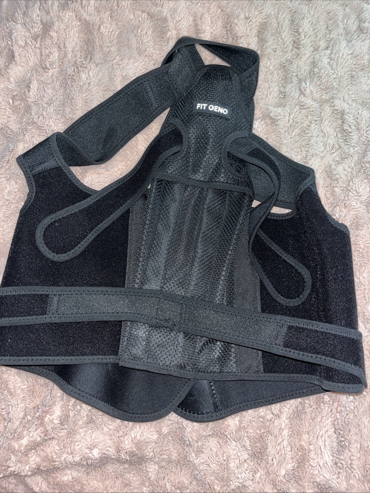 NWOT FIT GENO BACK BRACE POSTURE CORRECTOR for WOMEN & MEN, Black✍️✍️