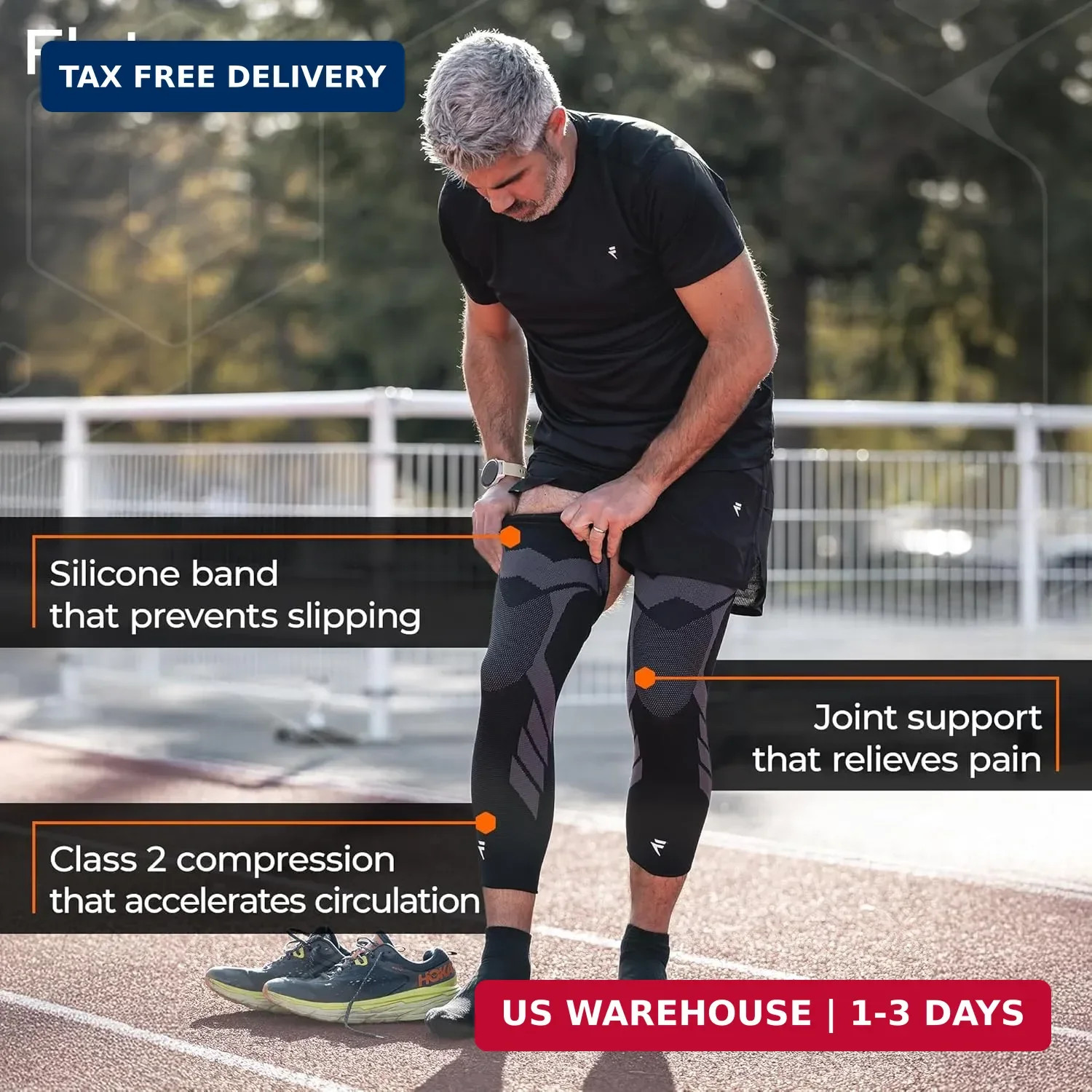 FLYTEX – Knee Compression Sleeves – Pain & Injury Relief for Knees – Osteoarthri