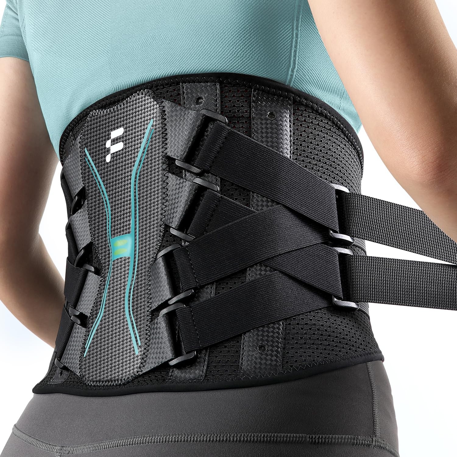 Back Brace for Women Men Reinforced 3D Lumbar Support Pad Carbon Splints