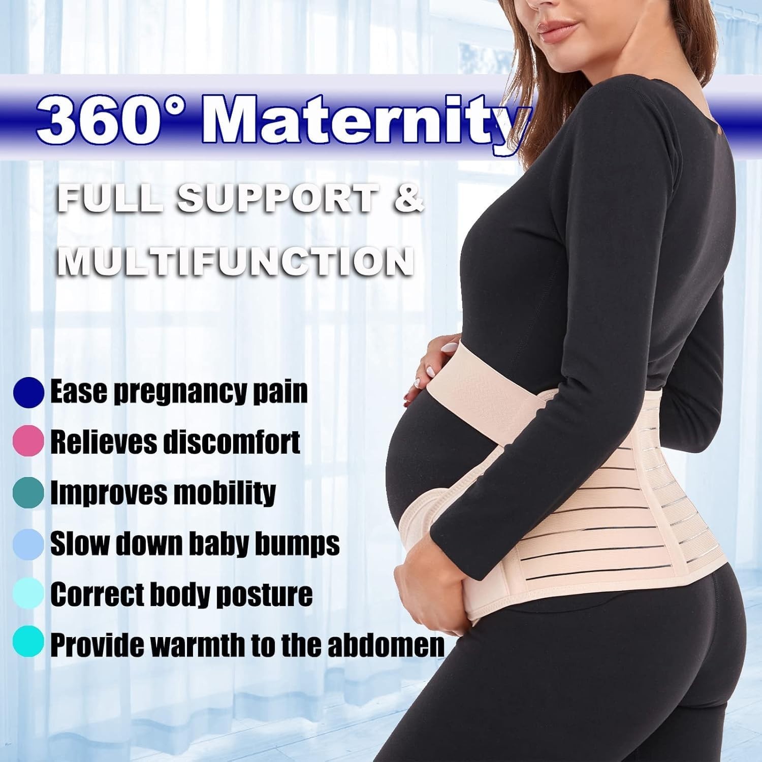 XL Pregnancy Belly Band – Recommended by Obstetricians for Pain Relief & Support