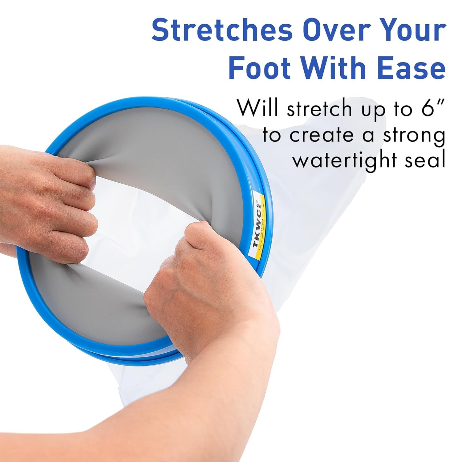 Adult Foot and Ankle Waterproof Cast Cover for Showering and Bathing Clear Vinyl
