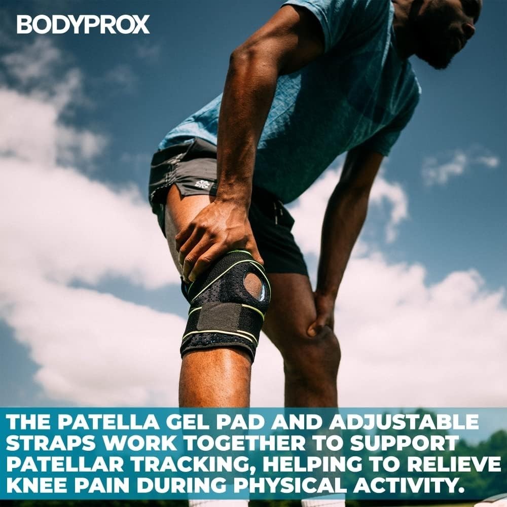 Knee Brace with Side Stabilizers & Patella Gel Pads for Knee Support