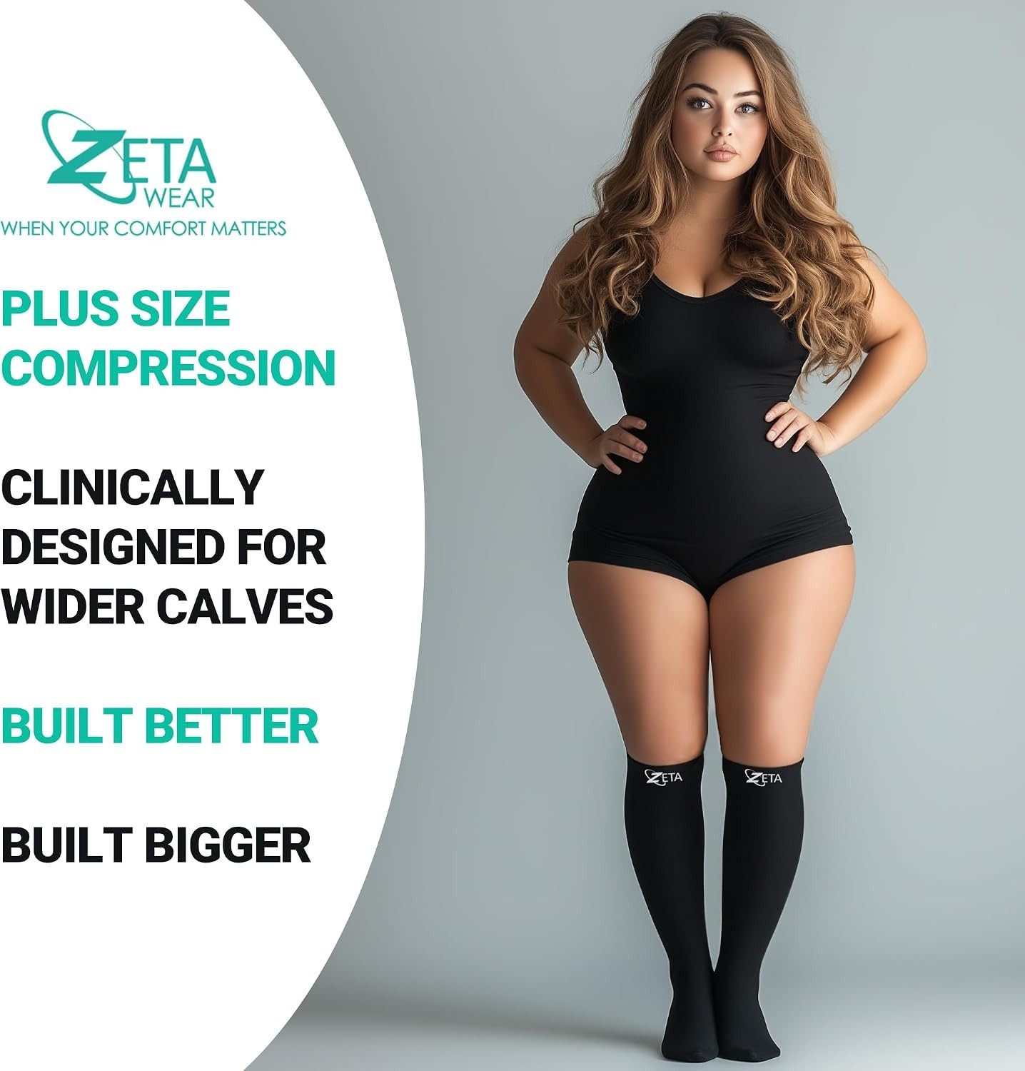 OEKO-TEX Certified Plus Size Compression Sleeves 2XL-6XL – Stylish & Effective
