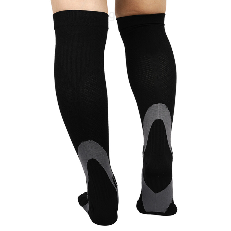 1-2 Pair Compression Socks 20-30 mmhg Knee High Men Women Calf Leg Brace Support