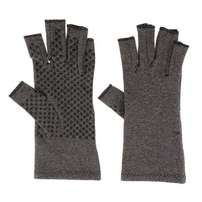 Copper Compression Gloves Carpal Tunnel Arthritis Pain Relief Therapeutic Braces