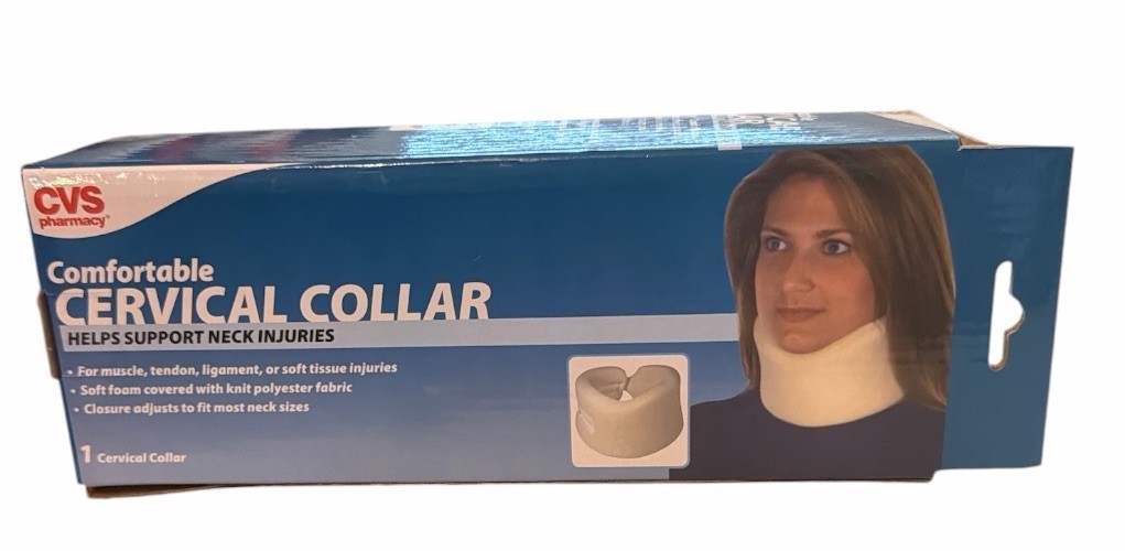 CVS Adult Adjustable Cervical Collar One Size Fits All New in Package