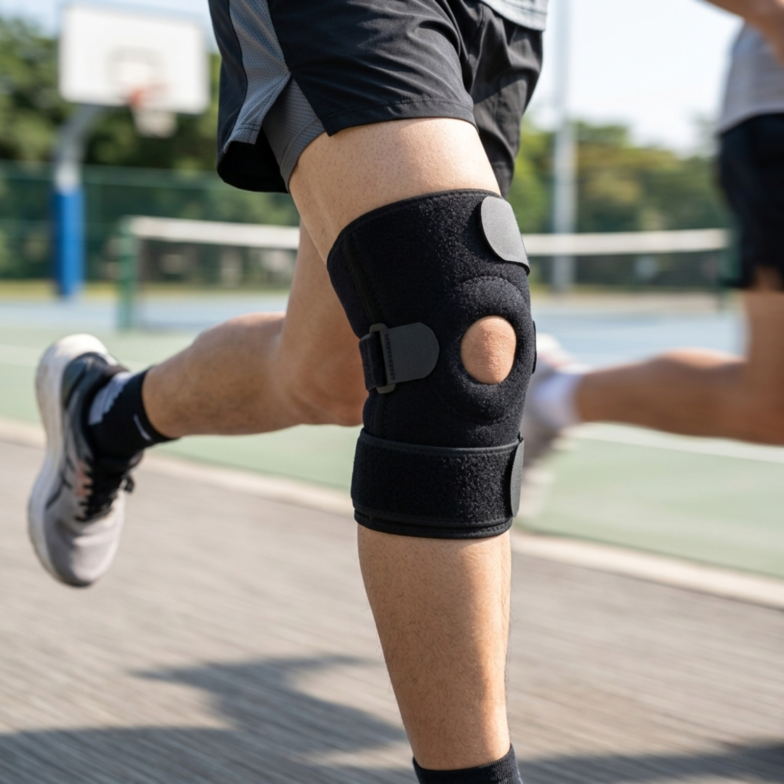 Knee Brace Support Open Patella Stabilizer Compression Sleeve Arthritis Sports