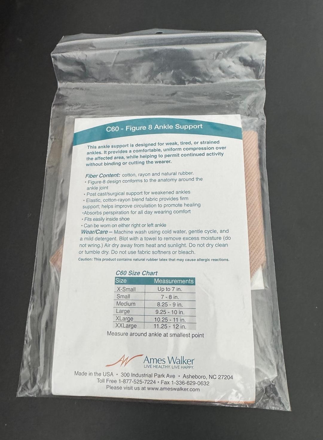 Ames Walker Figure 8 Ankle Support C60 Size XX-Large