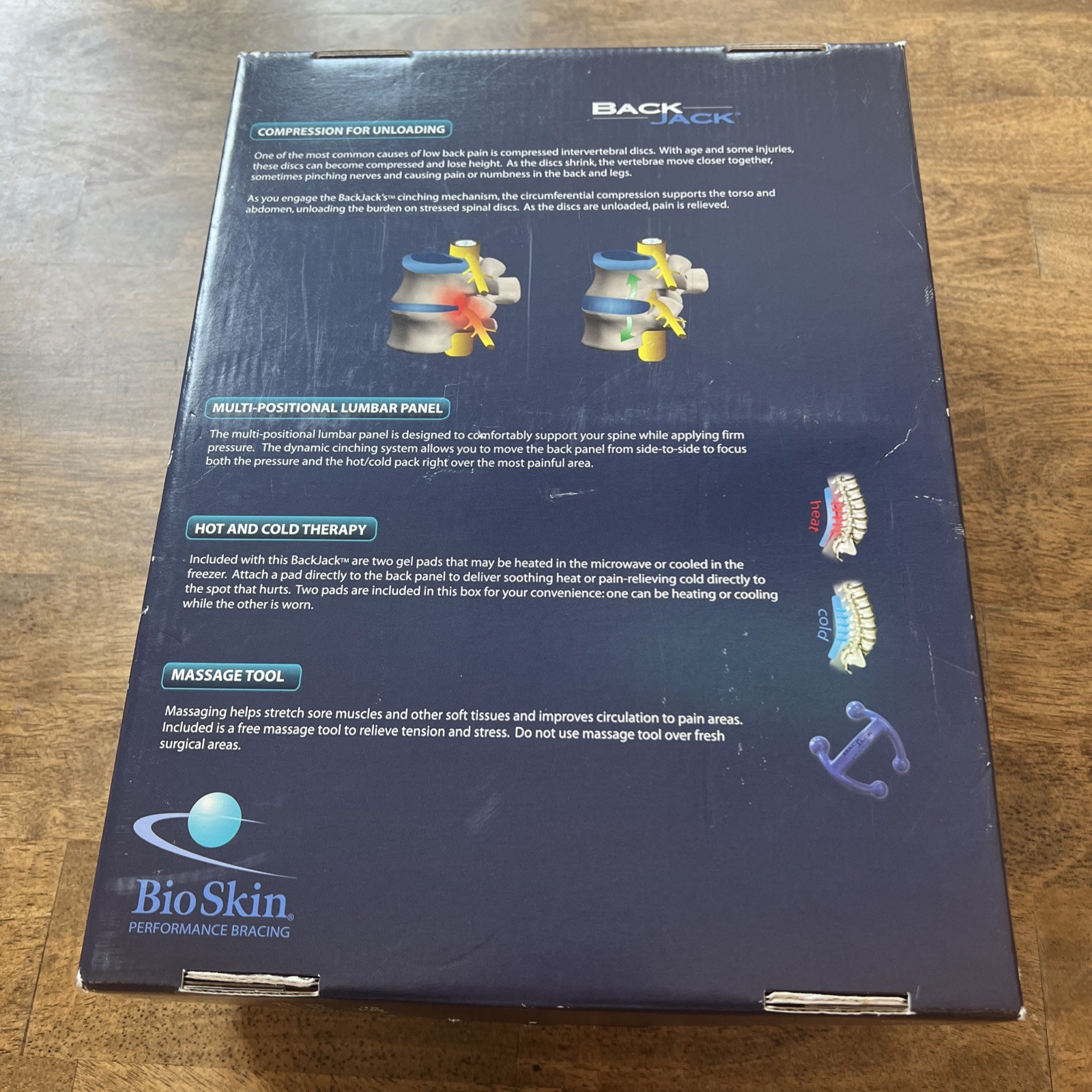 BioSkin Back Jack Flex Lumbar Spinal Bracing System Size 1 (XS-S) 37301 – NEW