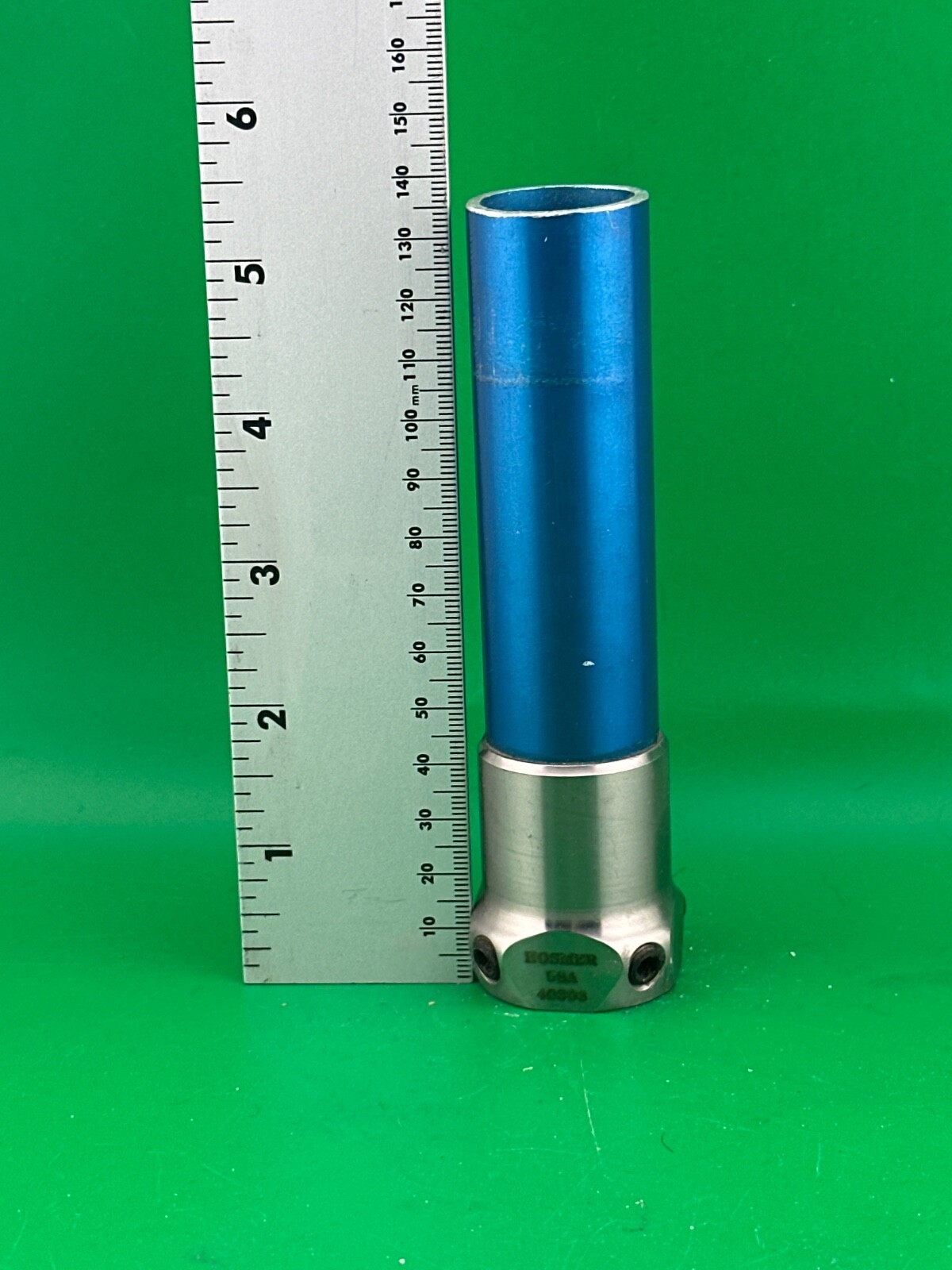 Hosmer prosthetic pylon with glued receiver