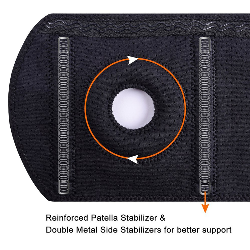 Adjustable Knee Arthritis Support Brace Guard Stabilizer Strap Wrap Open Patella