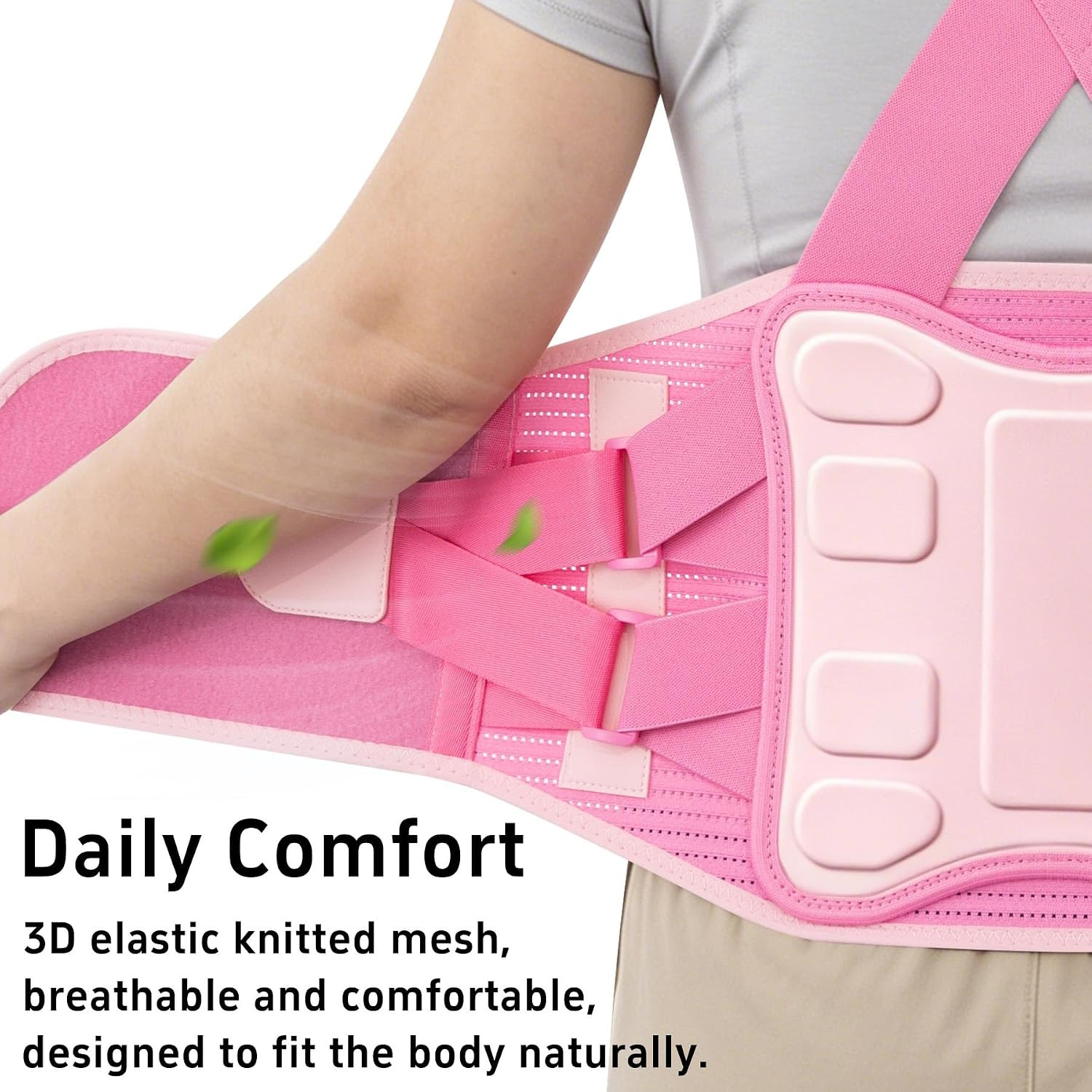 Back Brace for Women Men Lower Support Belt Braces Lifting Work Lift Heavy | Pai