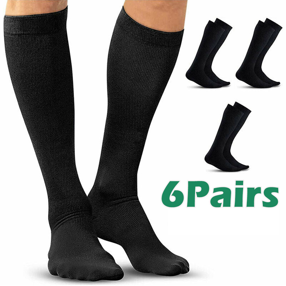 (3 Pairs) Compression Socks 10-15 mmHg Graduated Support Mens Womens S/M~L/XL…