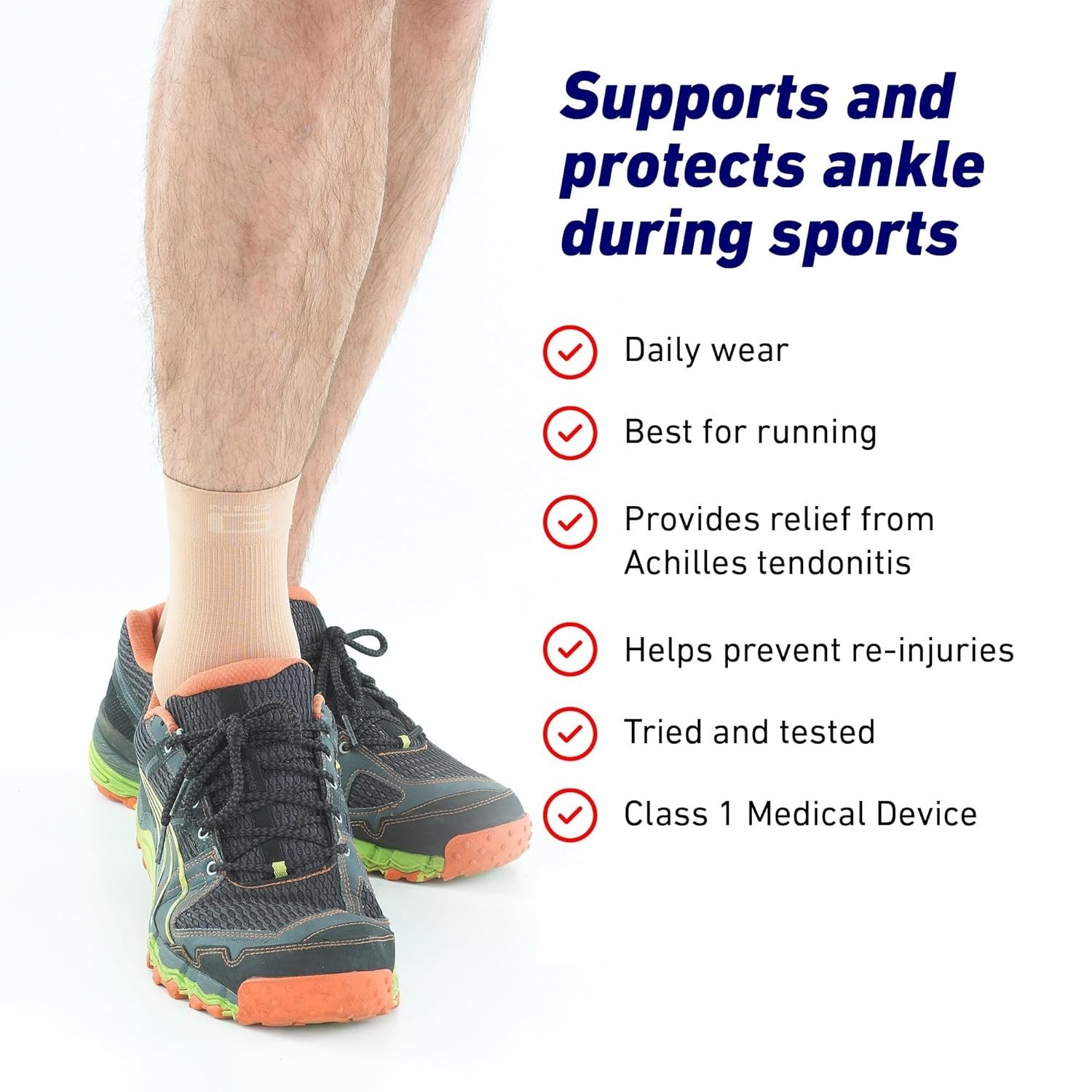 Breathable Large Airflow Ankle Support Sleeve for Enhanced Comfort & Recovery