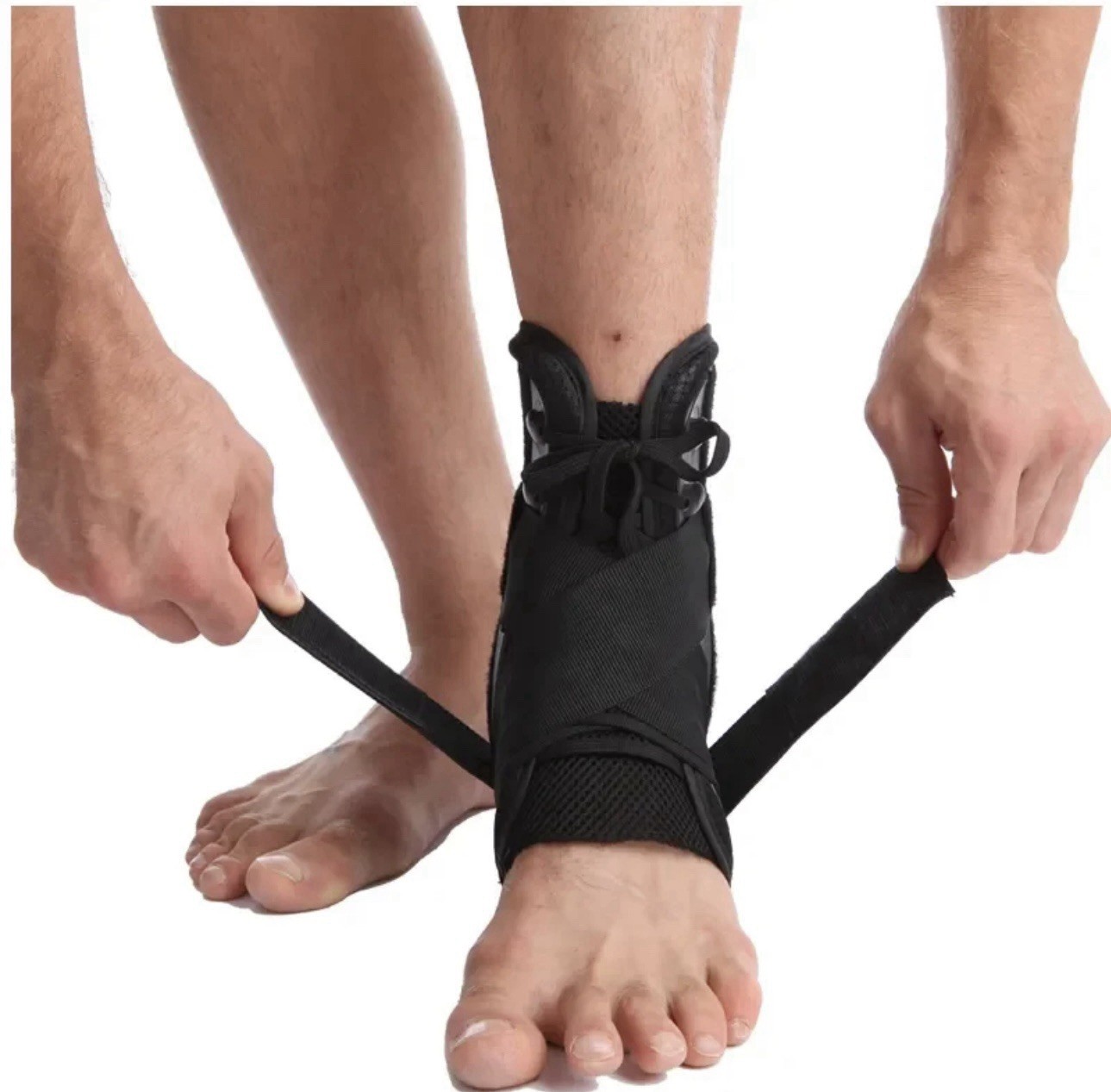 Ankle Brace Bandage Straps Sports Safety Adjustable Protectors Supports Guard