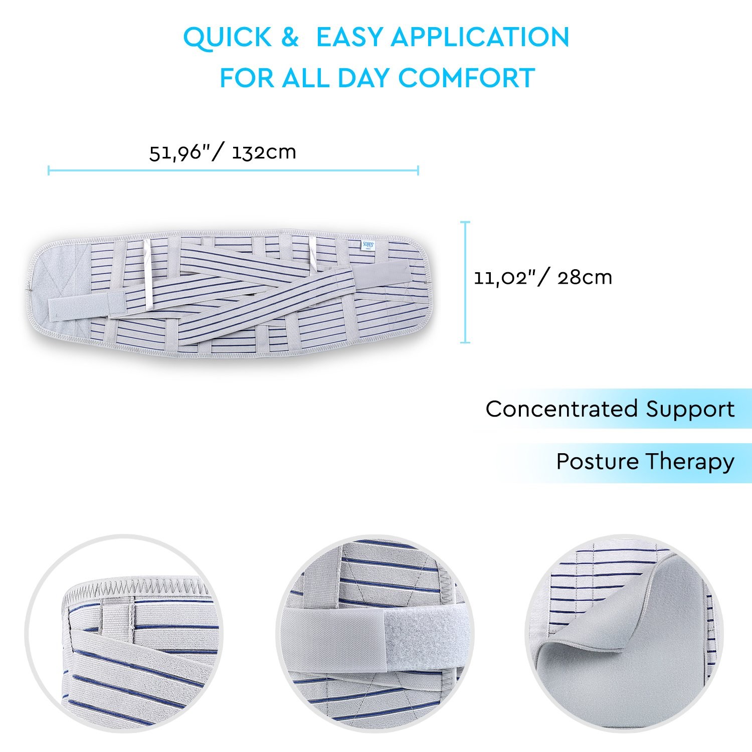 Soles Lumbar Back Brace Medium / Large / X / XX Large, One Color