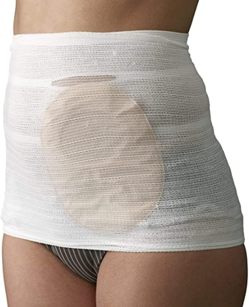 Corsinel StomaSafe Classic Pack of 3 Ostomy/Hernia Light Support White, M 38-…