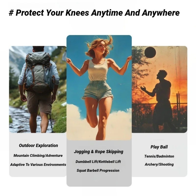 1PC Adjustable Patella Knee Strap Silicone Support Brace for Running Sports