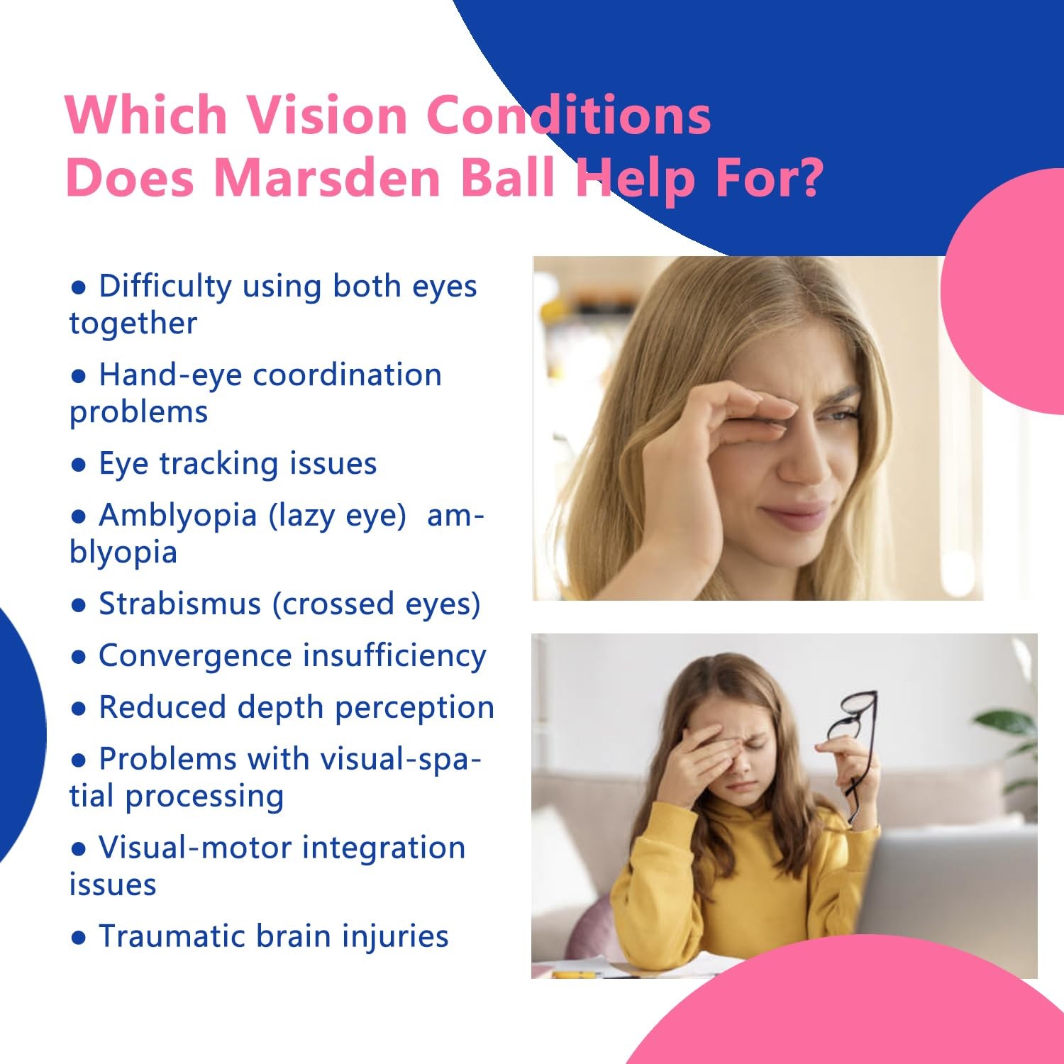 Marsden Balls For HandEye Coordination Visual Training 2 Colors 9 cm