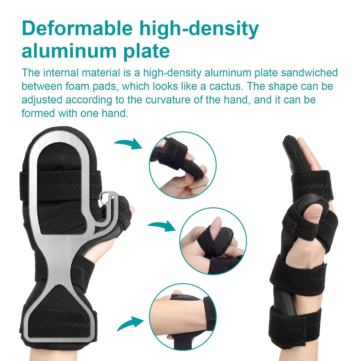 Stroke Hand Splint Wrist Brace Night Immobilizer Finger Stabilizer New
