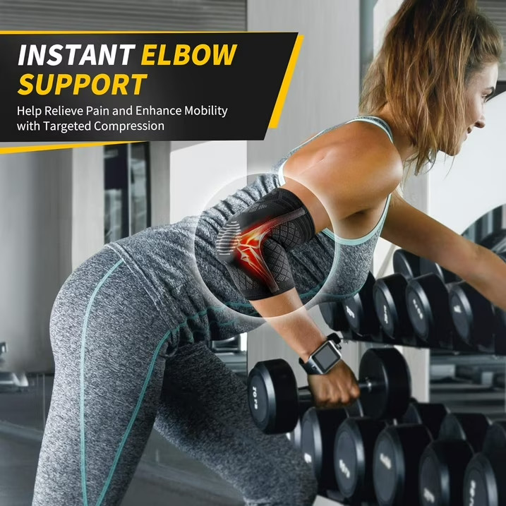 Elbow Brace for Tennis Elbow and Tendonitis with Gel Pad Compression Medium