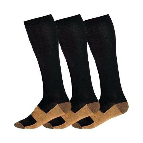 Best Graduated Compression Socks (1-3 Pairs) Black S-XXL 15-20mmHg Men’s Women’s