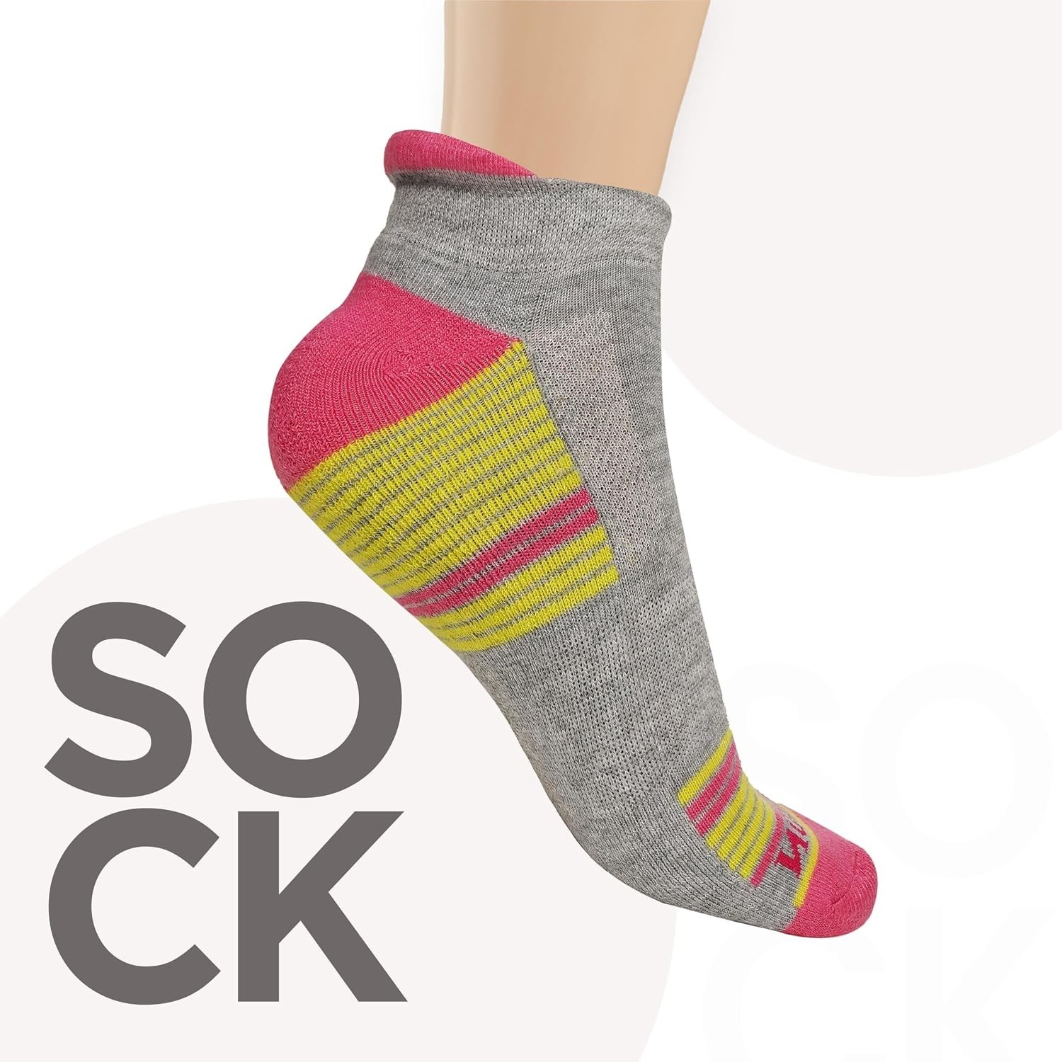 Stretch Fit Cushioned Ankle Socks – Men & Women, Pack of 24