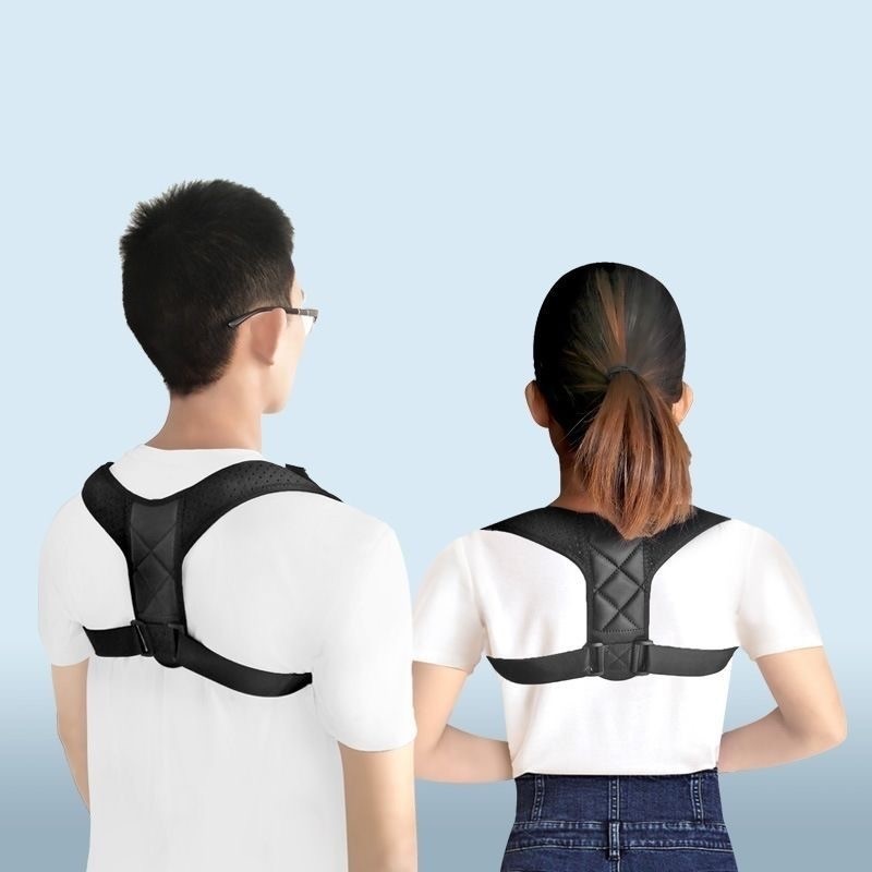 Men Women Posture Corrector Adjustable Back Brace Shoulder Support Clavicle Belt