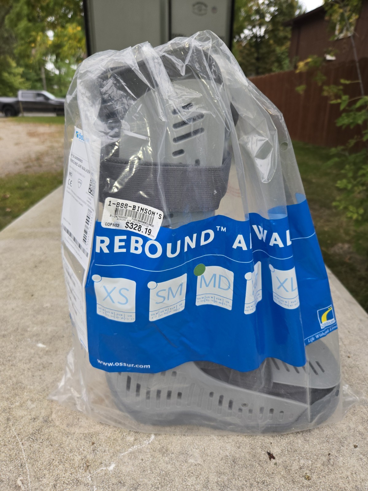 Brand New Ossur Rebound Air Walker Boot Tall Size XL Extra Large!