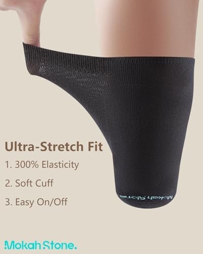 “Soft Elastic Cotton Amputee Socks for Prosthetic Stump Shrinkers – Extra Wide,