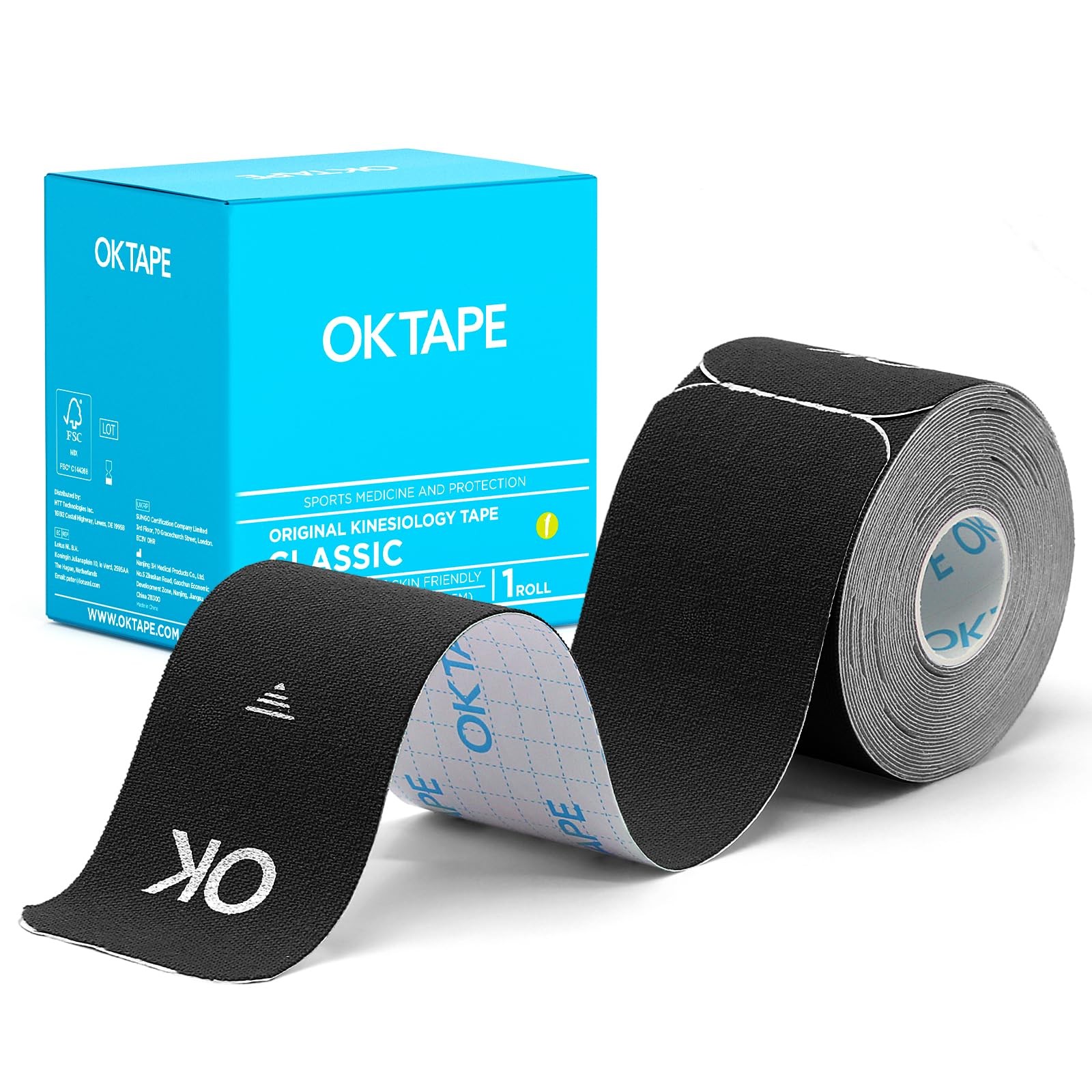 OK TAPE Kinesiology Tape Precut Elastic Hypoallergenic, 20 Strips, 2″x16ft | …
