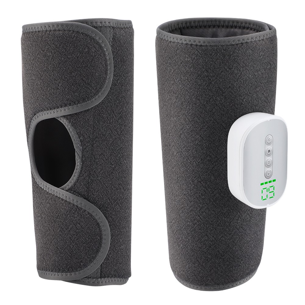 Air Compression Heated Leg Massager Muscles Relax Calf Circulation Foot Massage