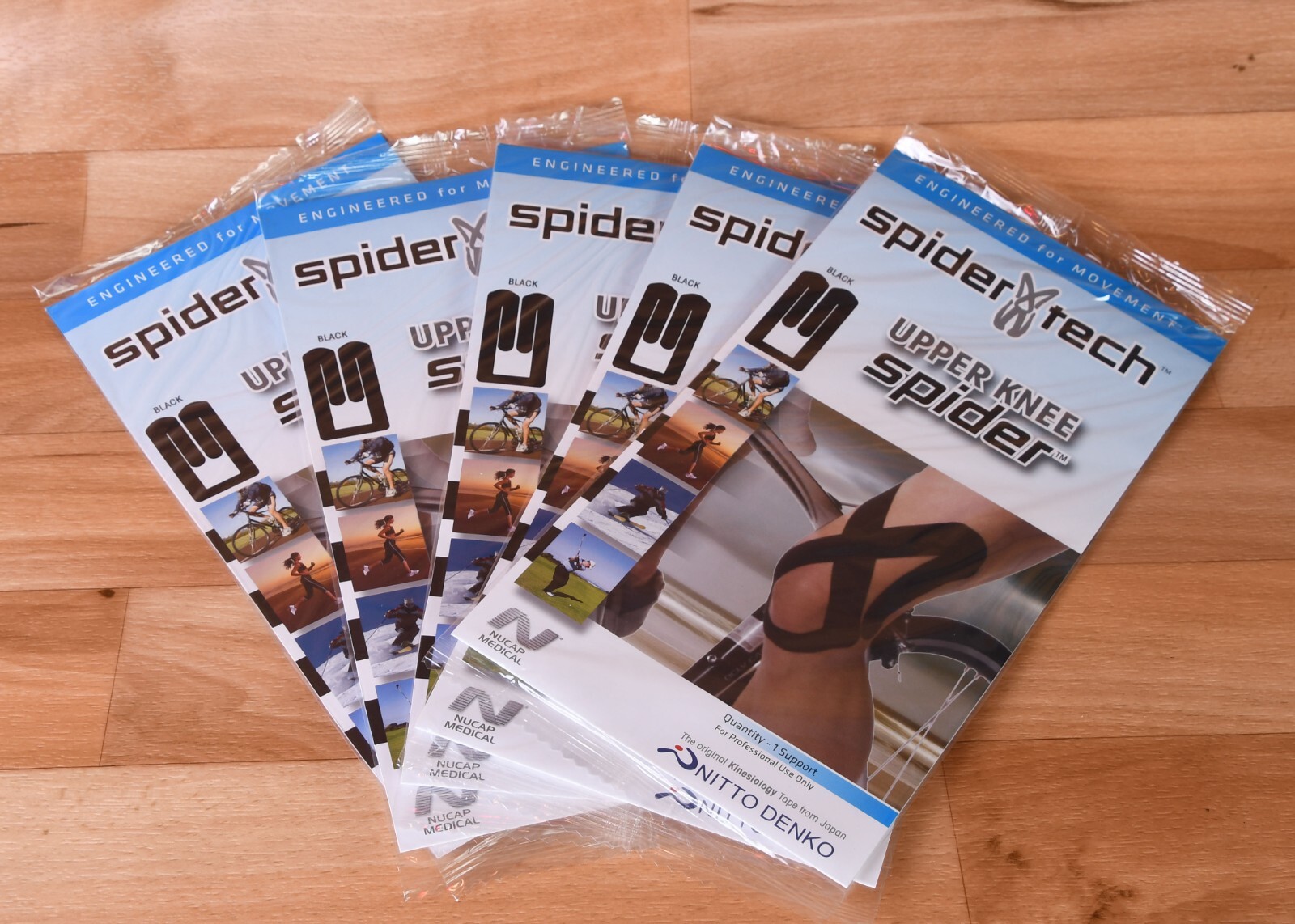 Spider Tech Precut Upper Knee tape-5 Packs