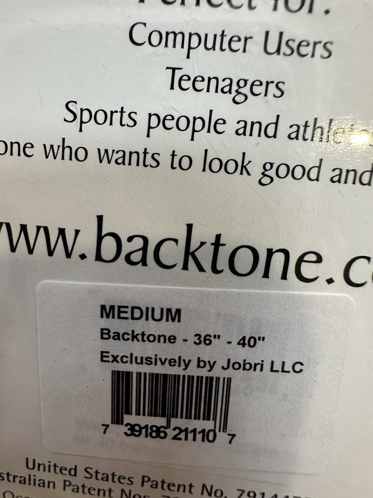 Backtone Posture Training Sensor – 36”-40”