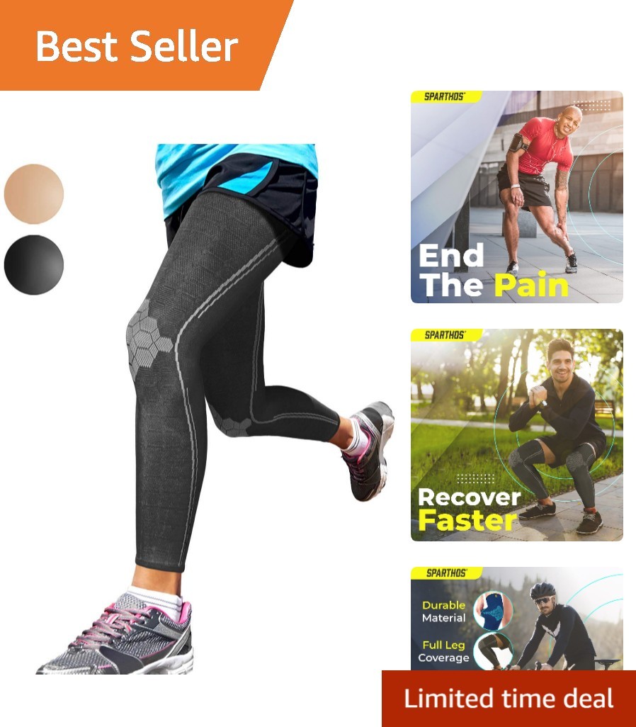 X-Large Leg Compression Sleeves – Breathable Support for Pain Relief & Recovery