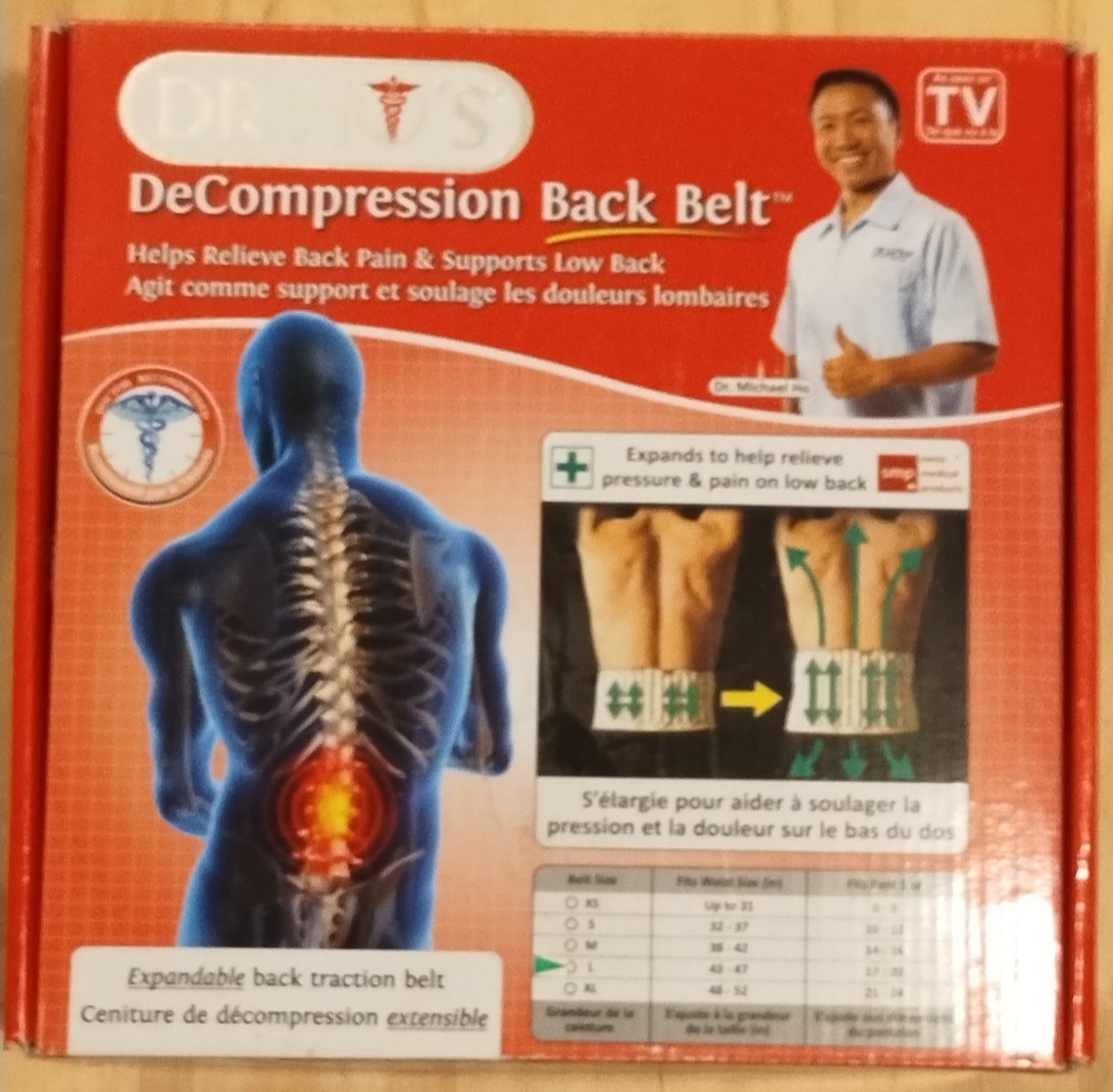 Dr Ho’s 2in1 Decompression Belt For Lower Back Pain Relief and Lumbar Support