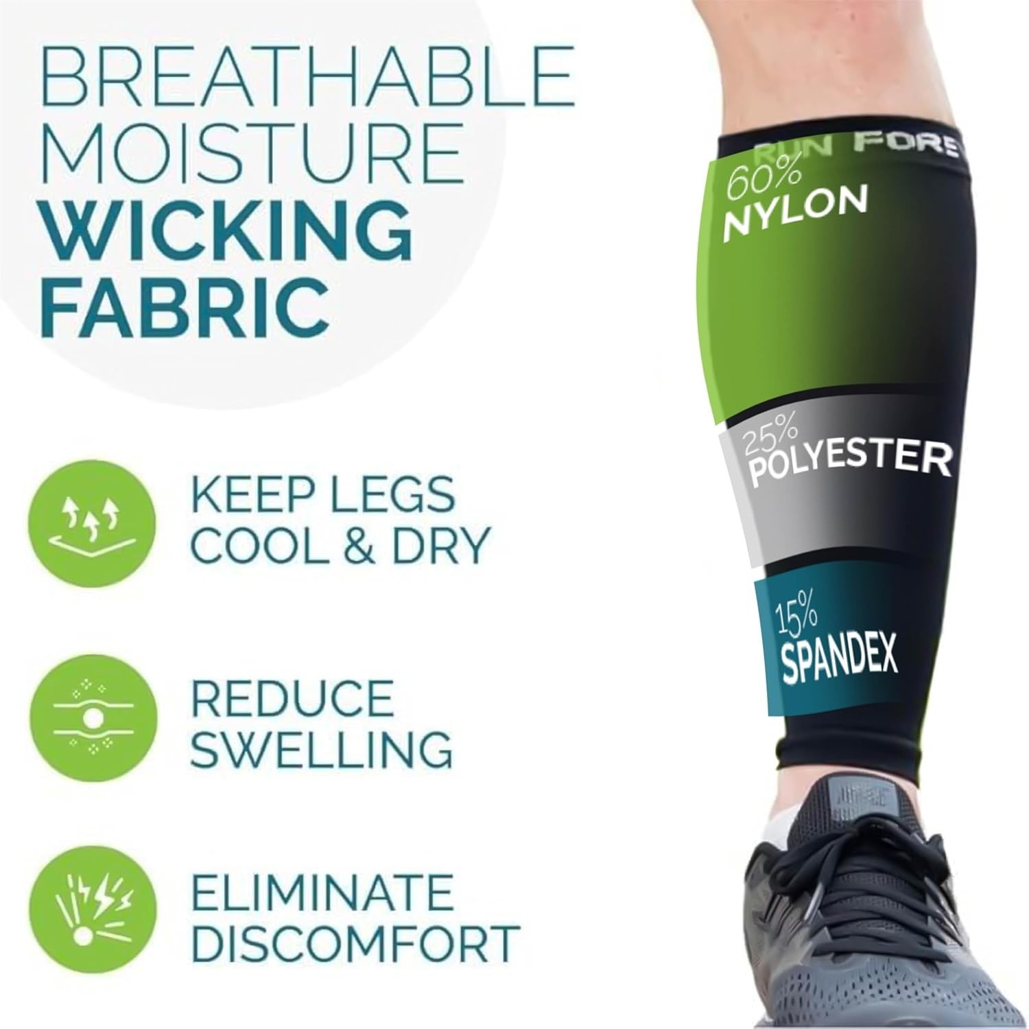 Professional-Grade Calf Compression Sleeve | Fast Injury Recovery & Comfort