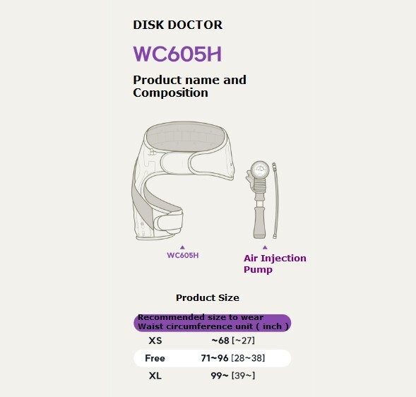 Disk Doctor Hip Joint Pelvis WC605H Hip Joint Pelvis Fixed Support