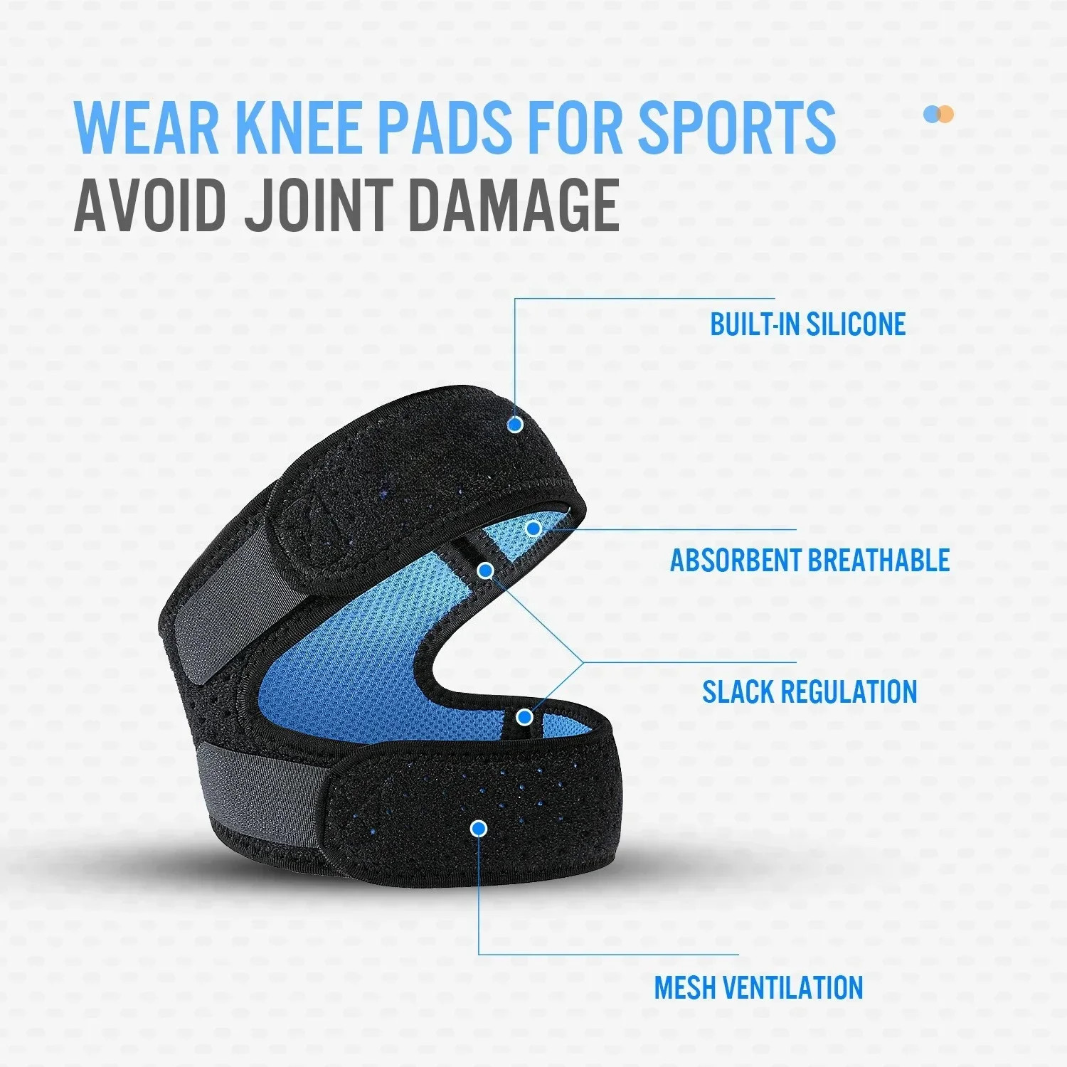 1PCS Patellar Tendon Support Strap Knee Braces For Men And Women Knee Pain