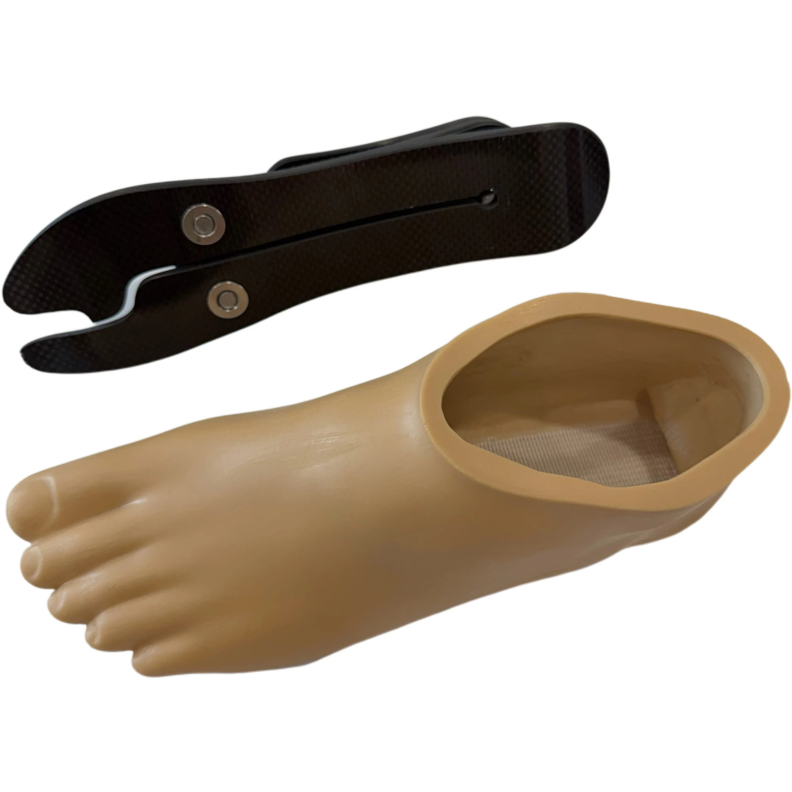 Prosthetic Carbon Fiber Foot Split Toe 22-27cm 100kg Lightweight