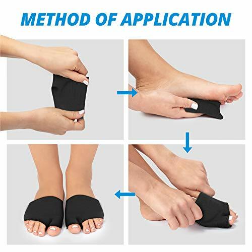 Metatarsal Sleeve with Gel Pads, Ball of Foot Cushions with Soft Gel, 4 Pieces