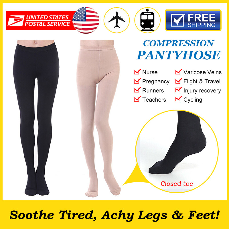 Women Medical Compression Pantyhose Support Tights Edema Varicose Vein Stockings