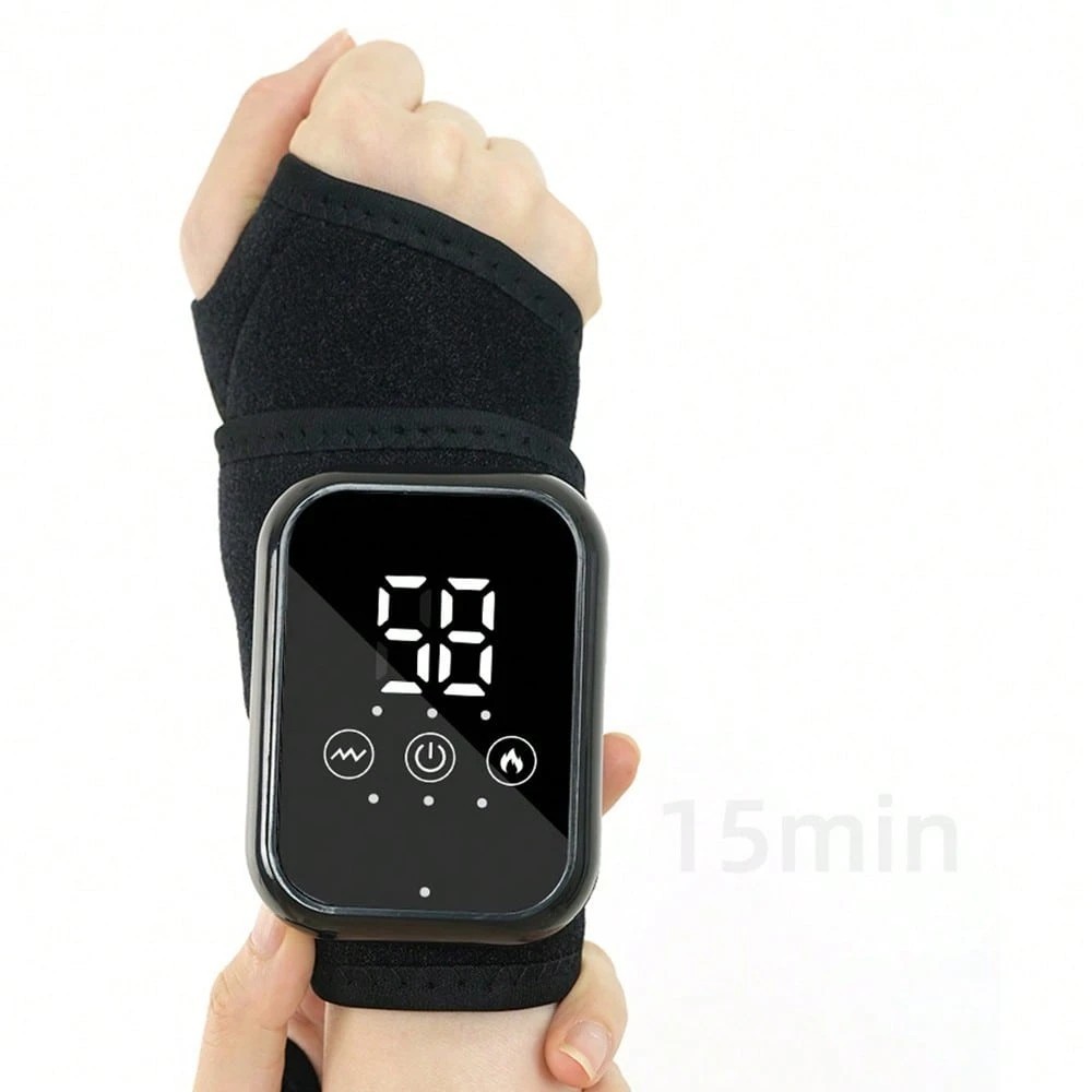 Warm Comfort Wrist Brace Heating Vibration Hand Support Pain Relief Wrap