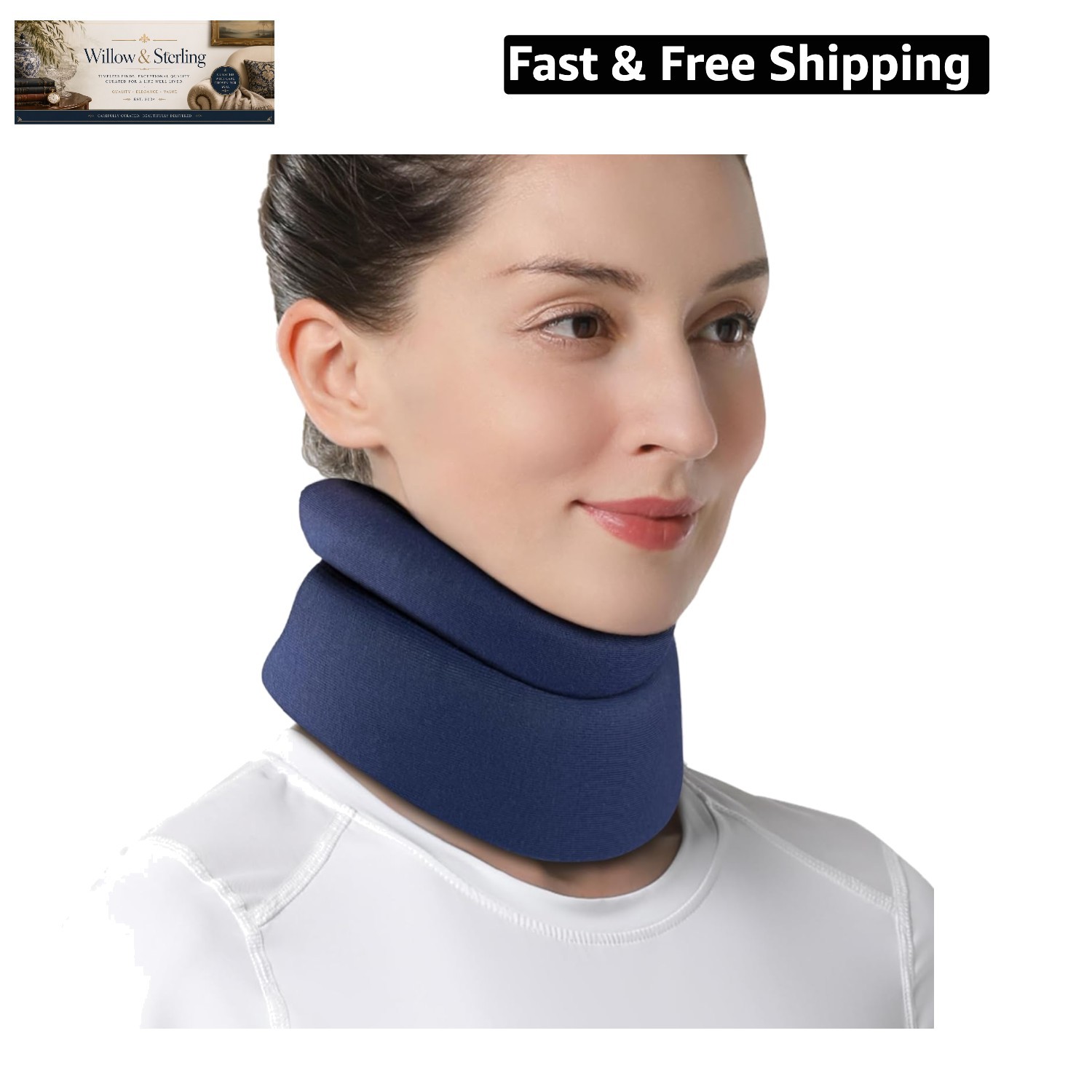 Neck Brace for Neck Pain and Support – Soft Cervical Collar for Sleeping in B…