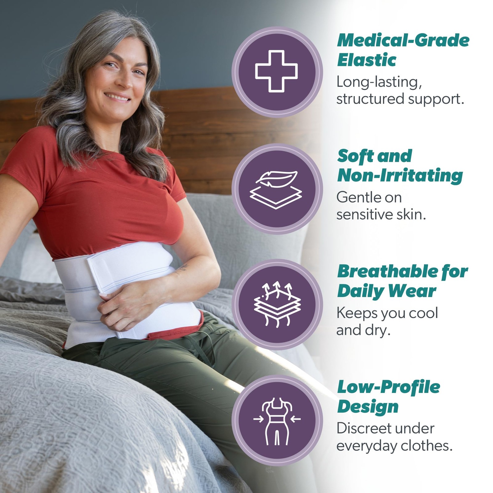 Plus Size Abdominal Binder for Post Surgery Recovery – Bariatric Stomach Hern…
