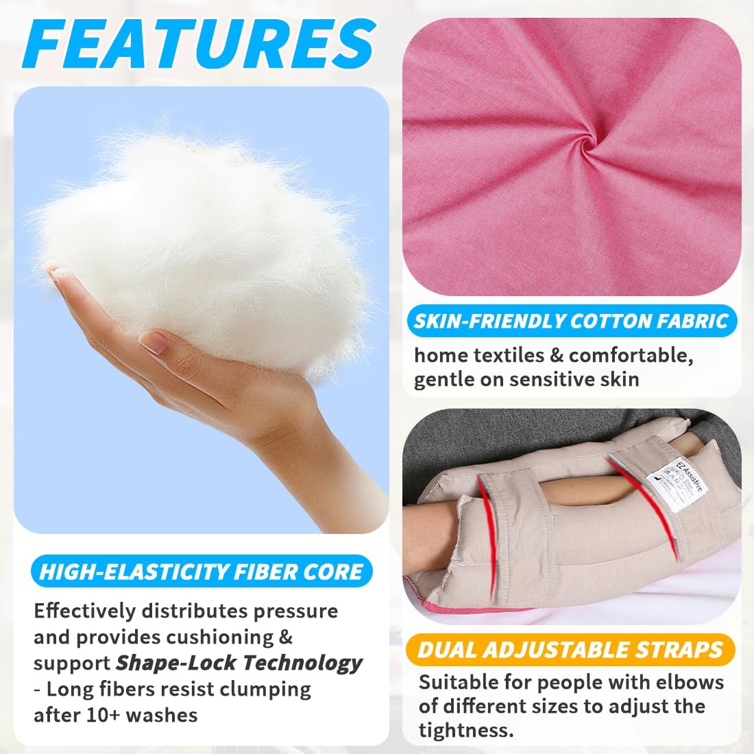 Elbow Pads Elbow Protectors for Elderly and Bedridden Patient, Elbow Protecto…